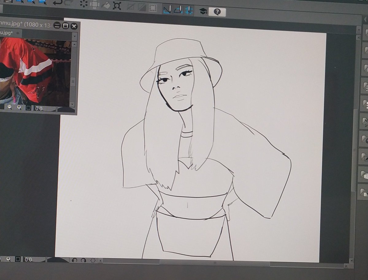 wip lalalisa, putting my dimaussy in drawing this ngl