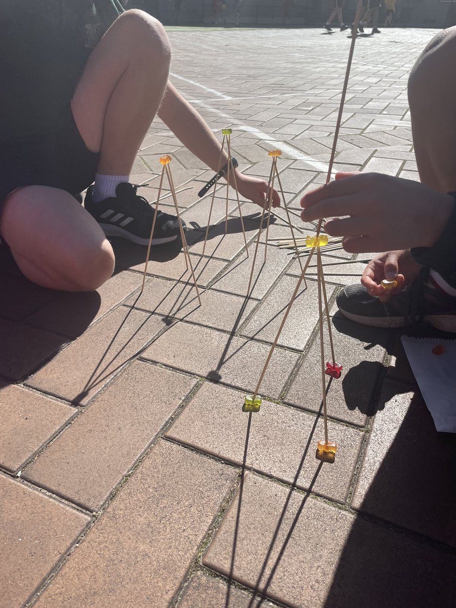 Some determined boys in Y5 &amp; Y6 donated a gold coin for <a href="/DeadlyScience/">DeadlyScience</a> and joined in their STEM challenge. Tall towers using gummy bears, marshmallows and toothpicks! <a href="/stansw/">STANSW</a> #scienceweek2022