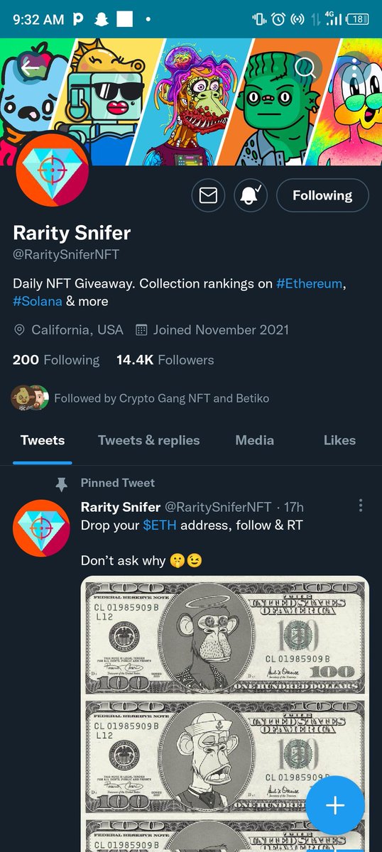 DavidOsaloni's tweet photo. @RaritySniferNFT 0xA6edC11c742ff2F7835ac07D2F19586dCA7C02c0
Thanks 🤍💙❤️ https://t.co/v0abzTfQPN