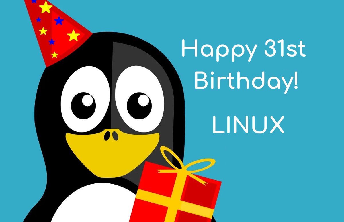 Happy 31st Birthday, #Linux! 9to5linux.com/happy-31st-bir…

#LinuxHappyBirthday #OpenSource