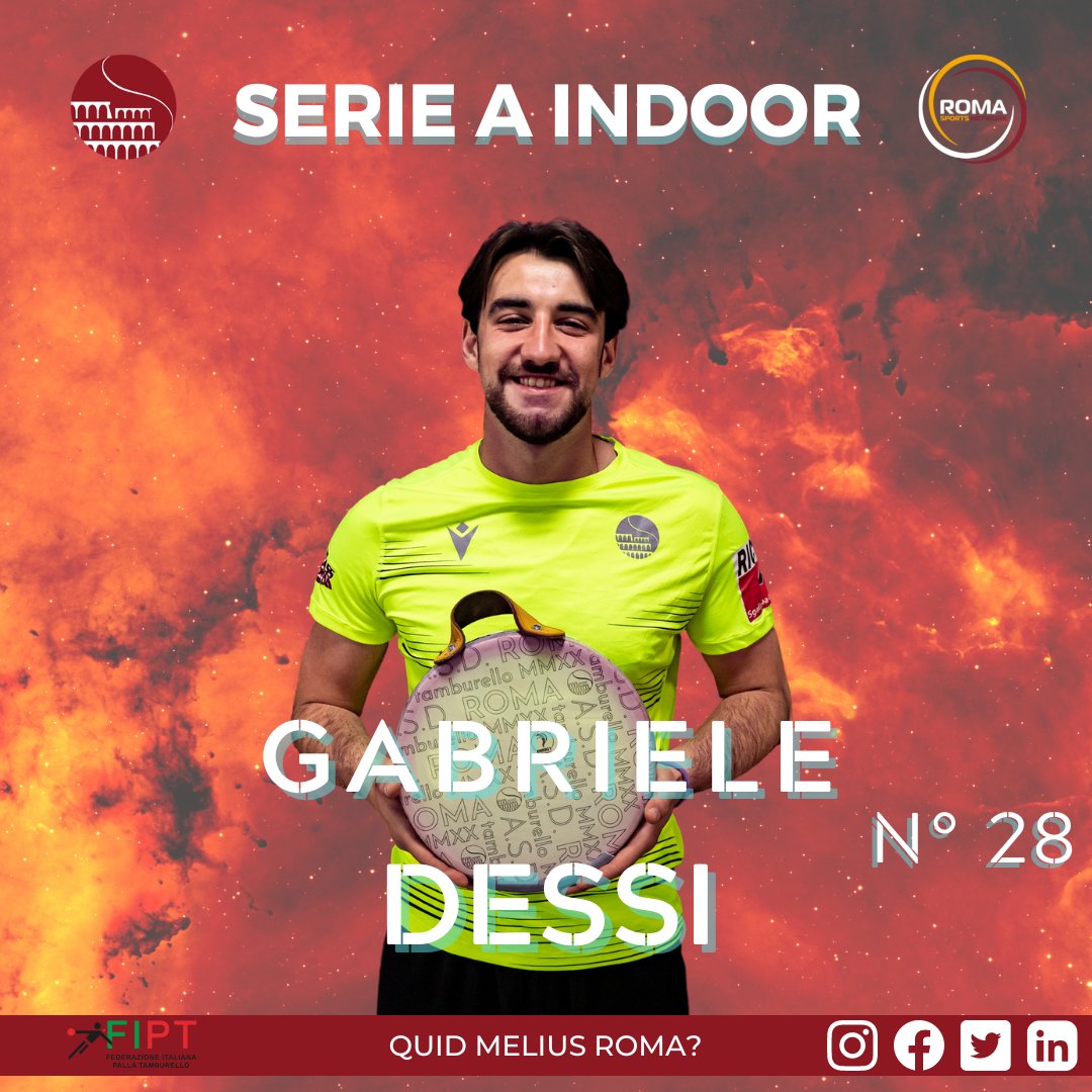 📣 𝑰𝑳 𝑭𝑼𝑵𝑨𝑴𝑩𝑶𝑳𝑶 #28 🚹
La ASD Roma Tamburello MMXX presenta <a href="/GDessi/">Gabriele Dessi</a> !
🟡 Seconda partecipazione consecutiva in Serie A Indoor
🏆 Vittoria della Spring League 2022
🤹 FANTASIA
🟠 QUID MELIUS ROMA? 🔴
#romatamburello #SerieA #Indoor #RomaSportsNetwork