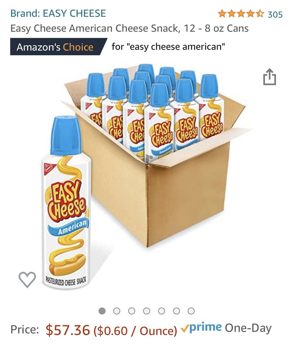 NathanHamill's tweet photo. Contemplated buying this for way too long tonight… #easycheese https://t.co/ANQsHZdsog