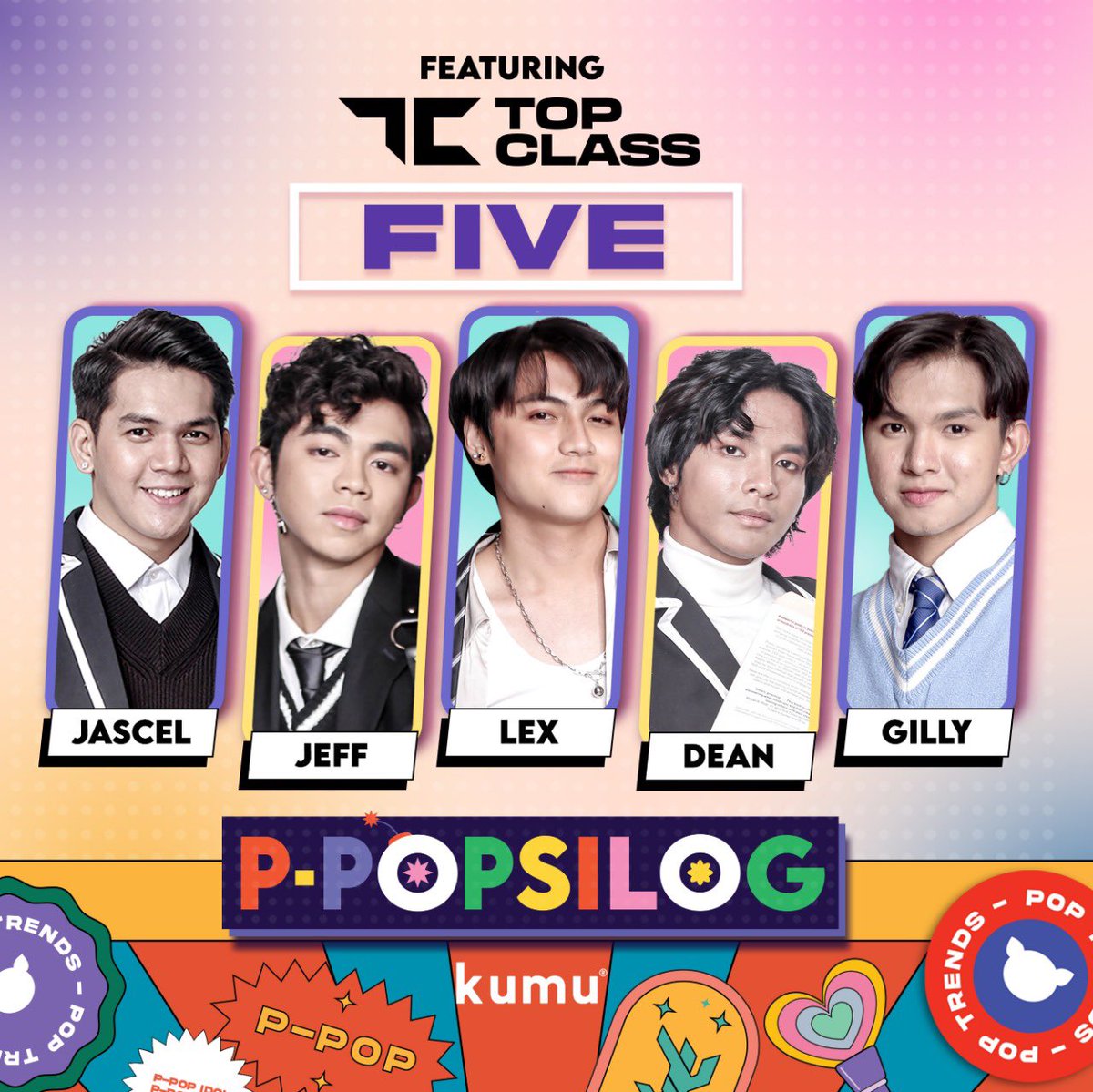 willenito's tweet photo. @BINI_ph and our @topclassofc Five are live today at P-popsilog with @anjisalvacion and @aidelacruz 💙#KumuPpopsilog @topclass_gilly @topclass_lex @topclass_dean @topclass_jeff @topclass_jascel https://t.co/RBqBZbQxM9