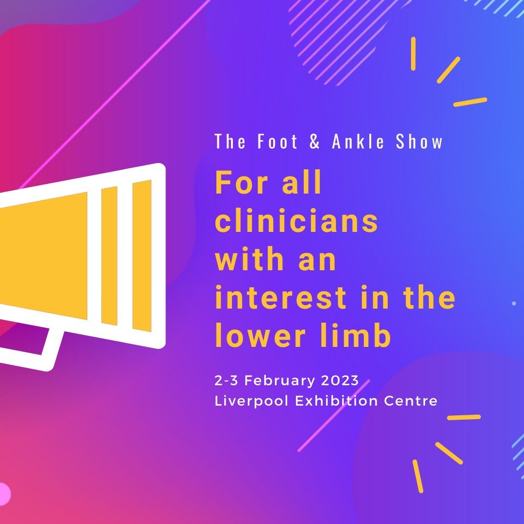 Calling all Podiatrists, Physiotherapists, Podiatric Surgeons, Sports Medicine Doctors, Sports Therapists, Osteopaths, Chiropractors, AHPs, FHPs, Practice Managers, Educators and Student practitioners. 

Take your place at The Foot &amp; Ankle Show 2023!

fashow.co.uk/tickets-2023/