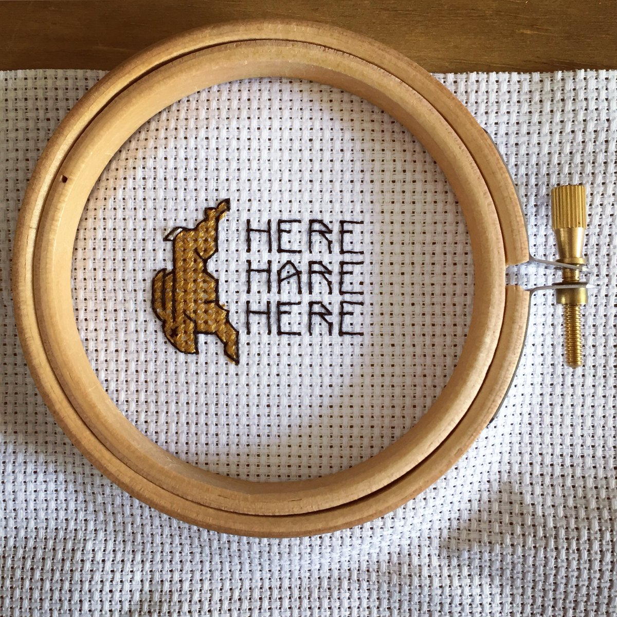 Withnail_Quotes's tweet photo. Here hare here 
#withnailandi #hereharehere #crossstitch #subversivecrossstitch #unclemonty #crowcrag #jakethepoacher https://t.co/g0RNF6jxIg