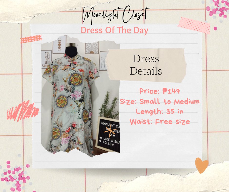 ClosetMoonlight's tweet photo. "you can never have too many florals." 🌸♥️

say it with flowers and grab this gorgeous chiffon dress in Mandarin collar. 😍💕

#floraldress #mandarincollar #preloveddress #koreandress https://t.co/DoJB1R5DSj