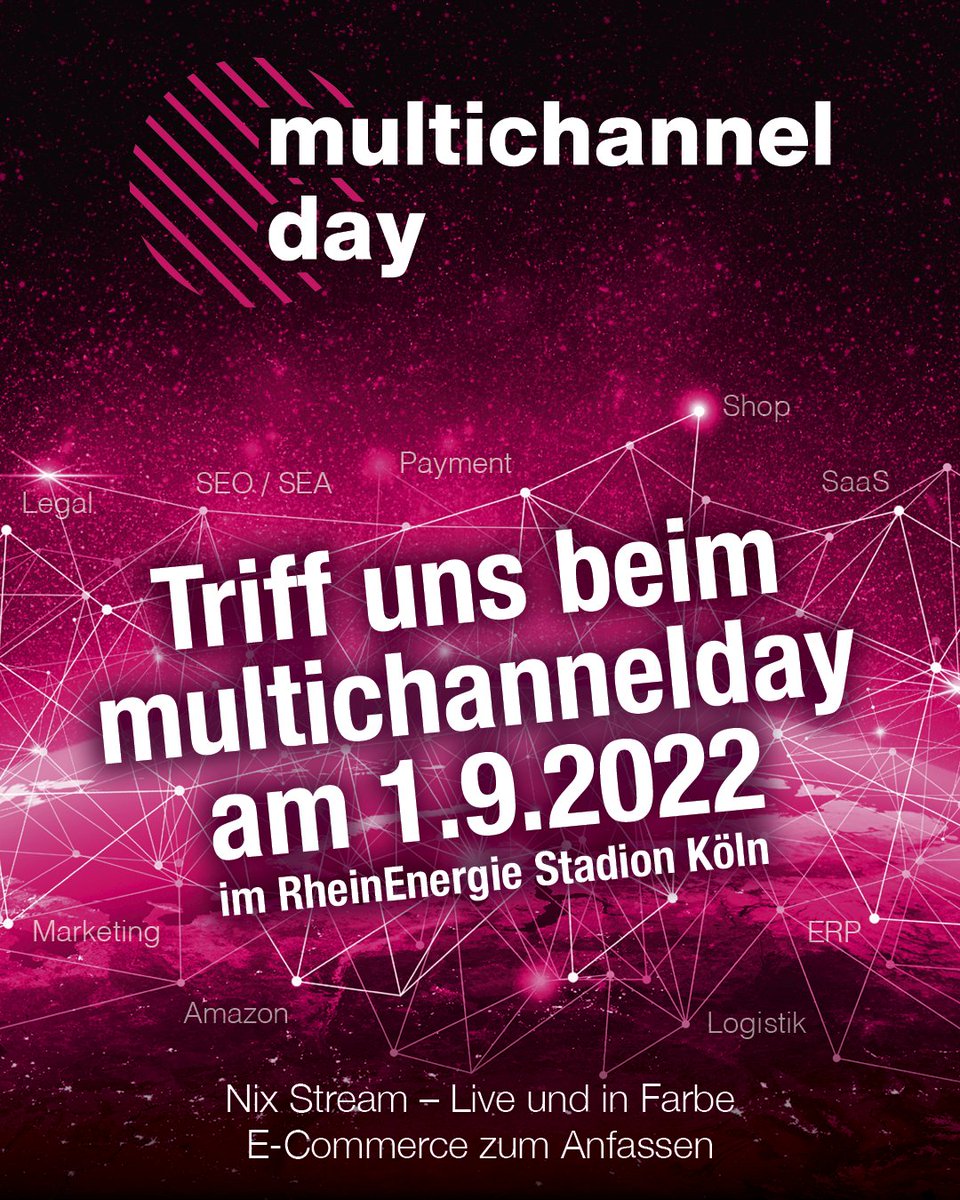 Wir freuen uns schon auf den #MultiChannelDay nächsten Donnerstag! 🚀 Wir haben Lust, uns über #ecommerce auszutauschen und neue Leute zu treffen. Ihr findet uns am Stand 34, nahe der Stage 1. Wer kommt bei uns vorbei? 🤗💙
#MCD22 #onlinehandel #multichannel #köln #reply #vanilla