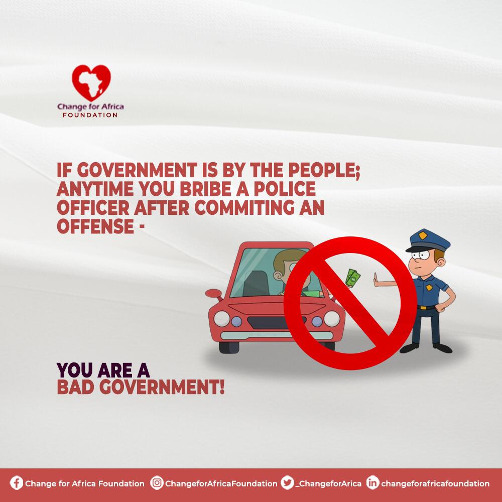 _ChangeAfrica's tweet photo. If Government is by the people; anytime you bribe a people anytime you bribe a police officer after committing an offence- You are a bad government
#NationalShutdown #GODEBATE #goodgoverance #NewNigeria #WhatsApp #ASUU
Lekki Kabaka Channel Abuja Kano https://t.co/rt7xNAP1XU