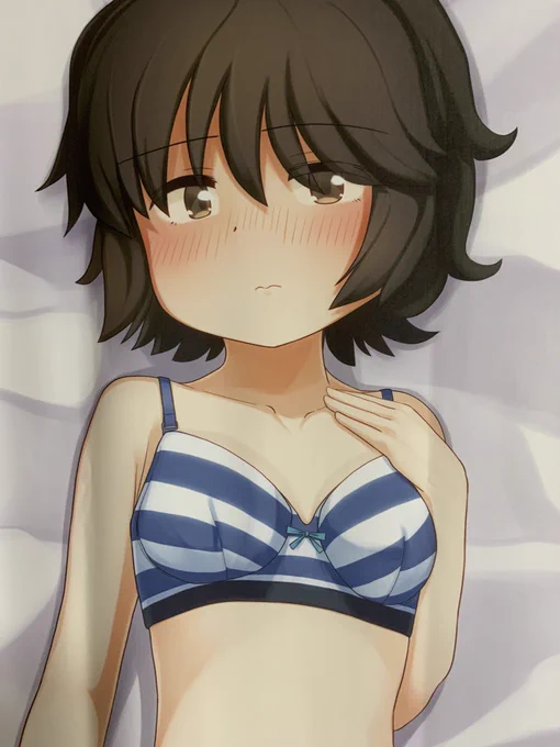 8月28日まで予約受付中の深雪様抱き枕のサンプル届きました!しましまがかなりいい感じですぞ  