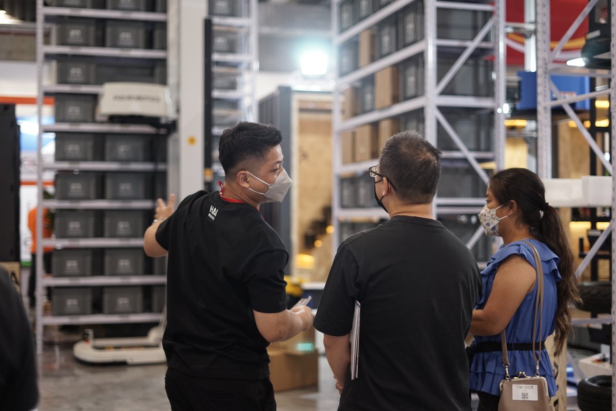 HaiRobotics's tweet image. What a busy 1st day at Taipei Int’l Logistics & IoT Exhibition 2022!
Visit our booth and learn about our latest innovations.
📍 Booth R310
📅 Aug 24 - 27
📌 Taipei Nangang Exhibition Center, Hall 2, 4F
#warehouseautomation #hairobotics #exhibitions #taiwan #logistics