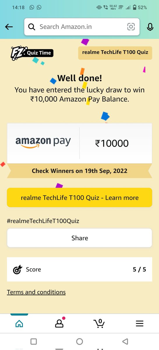 _Kailash_'s tweet image. Go play the quiz and get a chance to win 10k on @amazonIN, @realmeIndia, @realmeTechLife #realmeTechLifeT100 #ListenInFullColour
