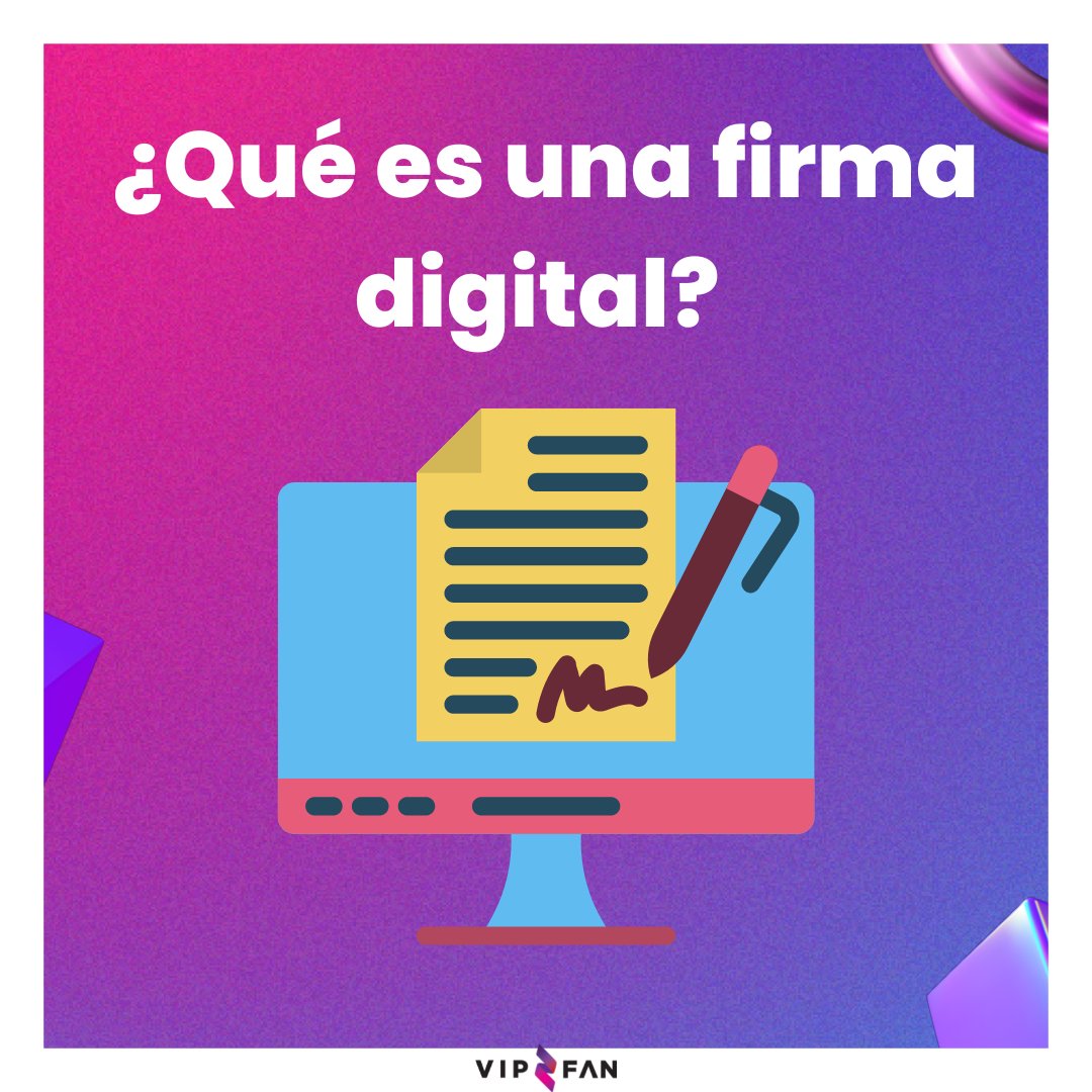 Vip2Fan's tweet photo. FORMACIÓN VIP2FAN 📚📈

¿Qué es una firma digital?

Es un proceso matemático que permite verificar la autenticidad del remitente de cierto mensaje digital, como una transacción con criptomonedas. https://t.co/l42HDogCQg