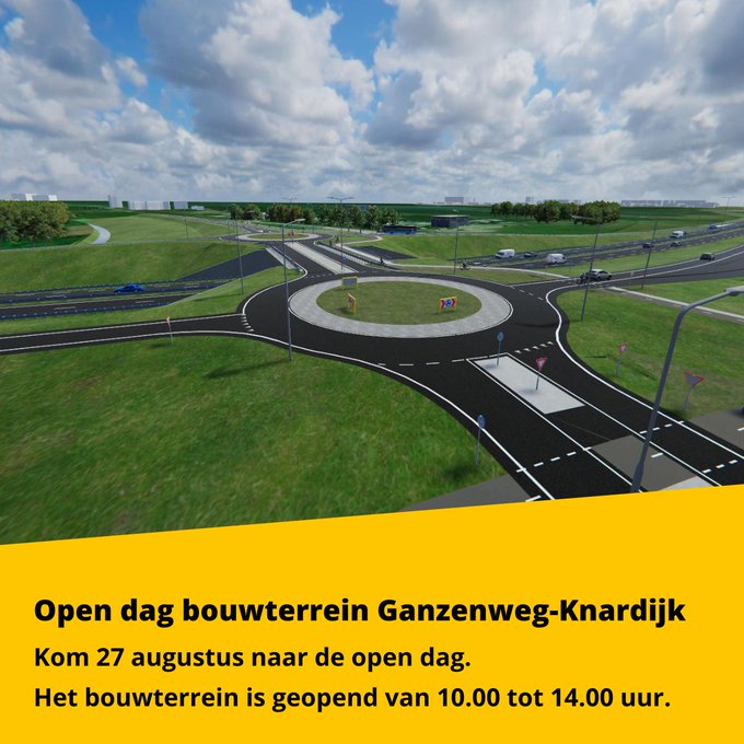 NOG 2 #DAGEN TOT DE #OPEN DAG 🚛📆
Kom 27 augustus naar de #open dag van de #N702 #Hogering #Almere en de #Ganzenweg- #Knardijk.
Er is van alles te zien 👀en te beleven voor jong en oud. Meer info: ap.lc/RAR3b