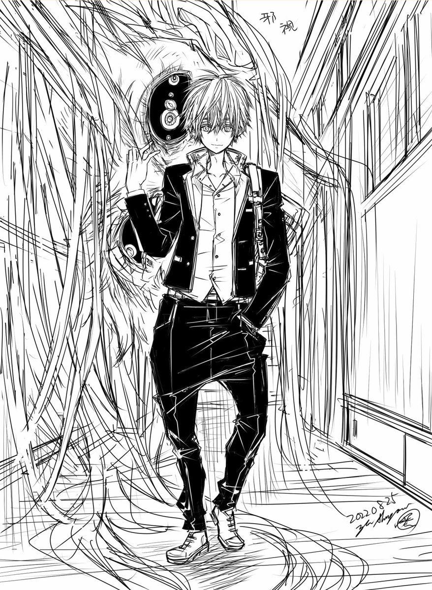 【創作】【オリジナル】
妖怪ものの漫画が描きたいな・・・の主張✍️
妖と美形中高生男子タッグは鉄板だと思う💕 