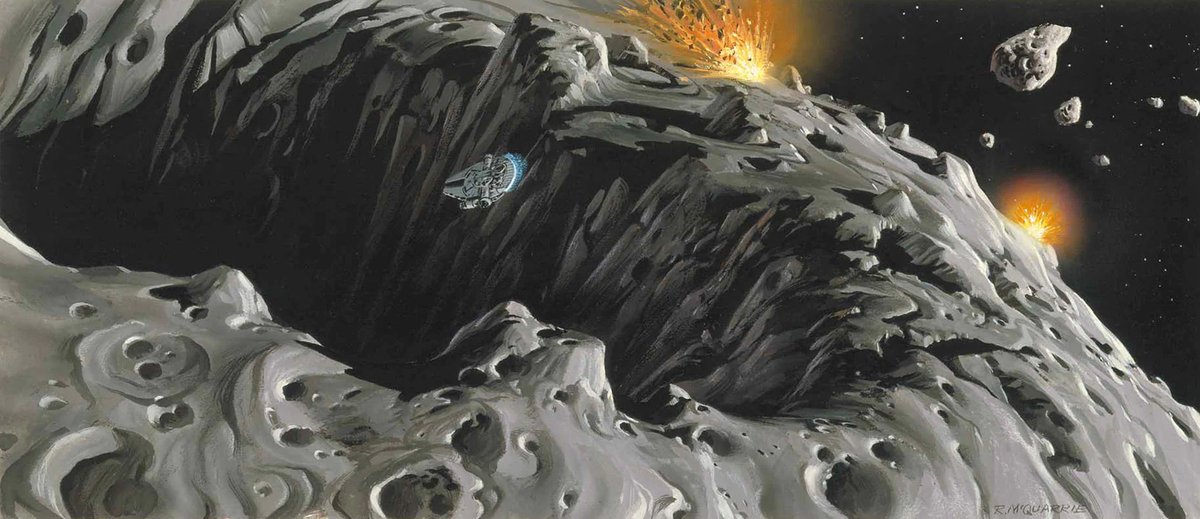 conceptartsw's tweet image. Star Wars: The Empire Strikes Back concept art by Ralph McQuarrie