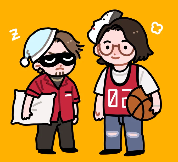 パジャマとビブスみたいでかわいいよね 