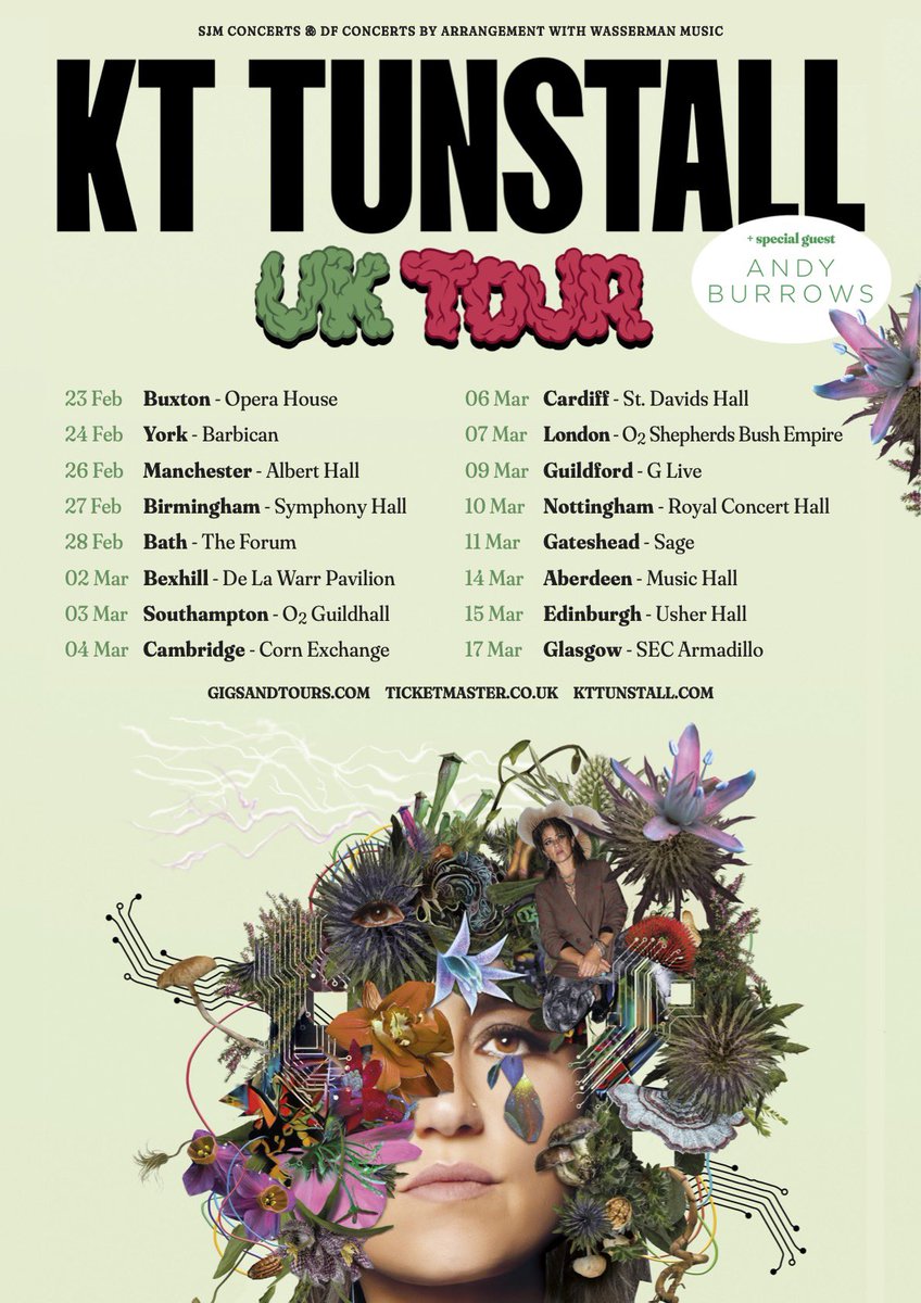 KTTunstall's tweet photo. IT’S TOUR TIME🚨 
Excited to share the full list of dates for my upcoming UK tour!

For access to the pre-sale, pre-order #NUT from my official UK store by 4pm BST on Tues, Aug 30
https://t.co/ABDuJ7jmW8

Pre-sale: Weds, Aug 31 @ 10am BST
General Sale: Fri, Sept 2 @ 10am BST https://t.co/JWe3IVJEeh