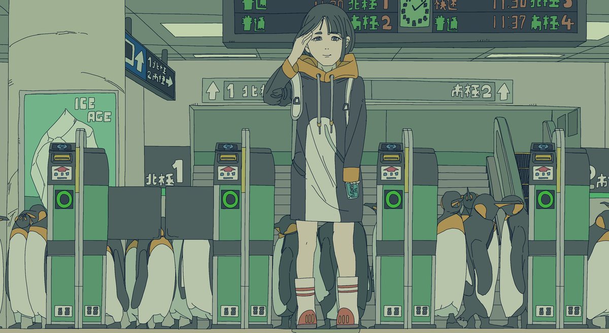 Murakai_'s tweet photo. 「ペンギン達の帰省」
#イラスト
#illustration
#絵描きさんと繋がりたい
#絵柄が好みって人にフォローされたい
#夏の創作クラスタフォロー祭り https://t.co/BM5W3K4b8i