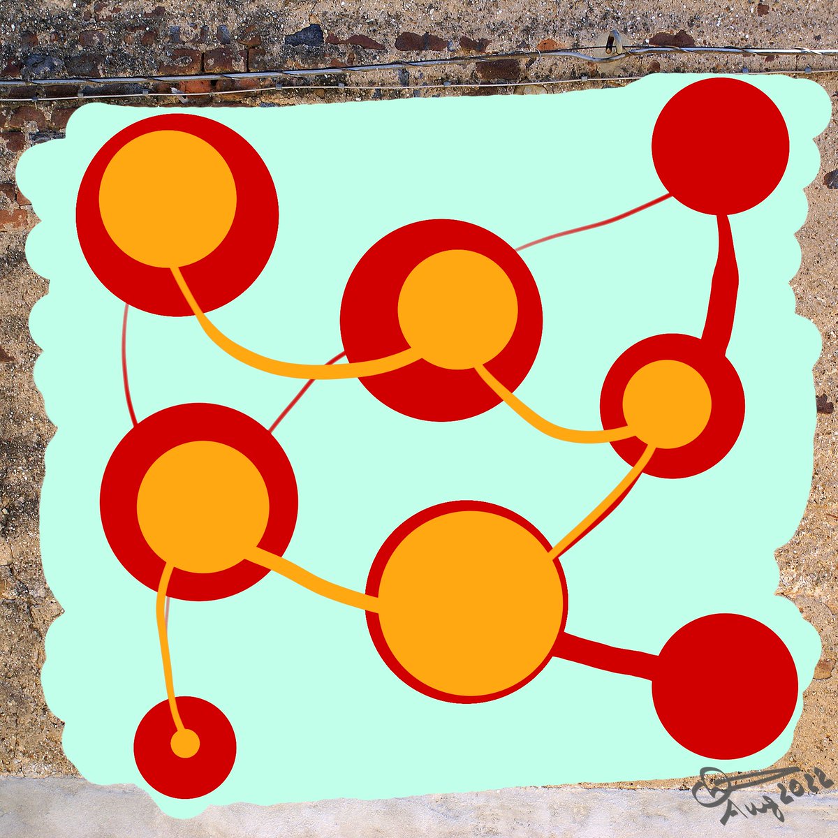 VeryLazyTeam1's tweet photo. There are now 72 works on the collection and growing. I've added the "English Red" first level bubble color https://t.co/oOc0Q8ErXK