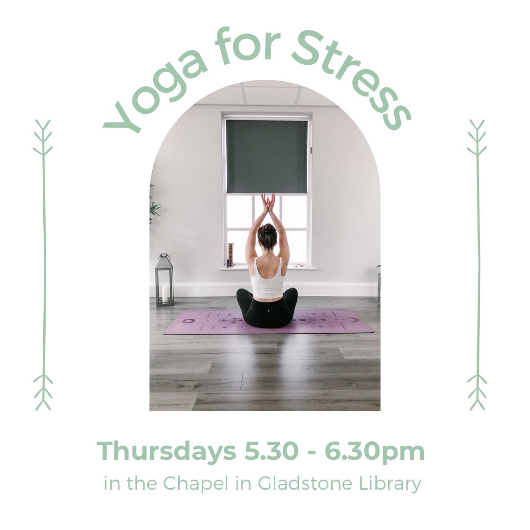 Tonight and every Thursday at 5.30pm, you’ll find me teaching ‘Yoga for Stress’ at Gladstone’s Library in Hawarden.

A gentle yoga class with a focus on movement and breath to help calm our nervous system.

Book your space here: fearlessyoga.co.uk/booking-calend…
