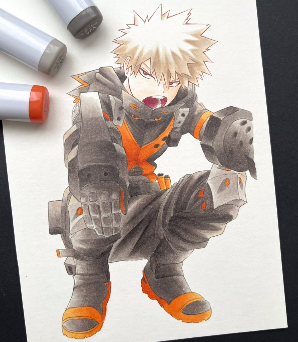 ヒロアカ「ステルスかっちゃん#ヒロアカ #爆豪勝己 #模写 #mha 」|りり