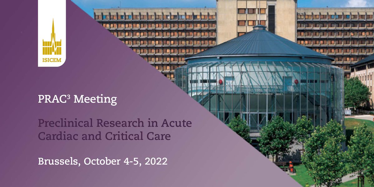 ISICEM's tweet photo. 📢NEW -The PRAC3 (Preclinical Research in Acute Cardiac and Critical Care) meeting is a new @ISICEM initiative designed to bring together for 2 days all those involved in experimental/pre-clinical research in critical care. 
Would you like to know more? 👉https://t.co/gOXJf8xFWe https://t.co/GwUVSLICGd