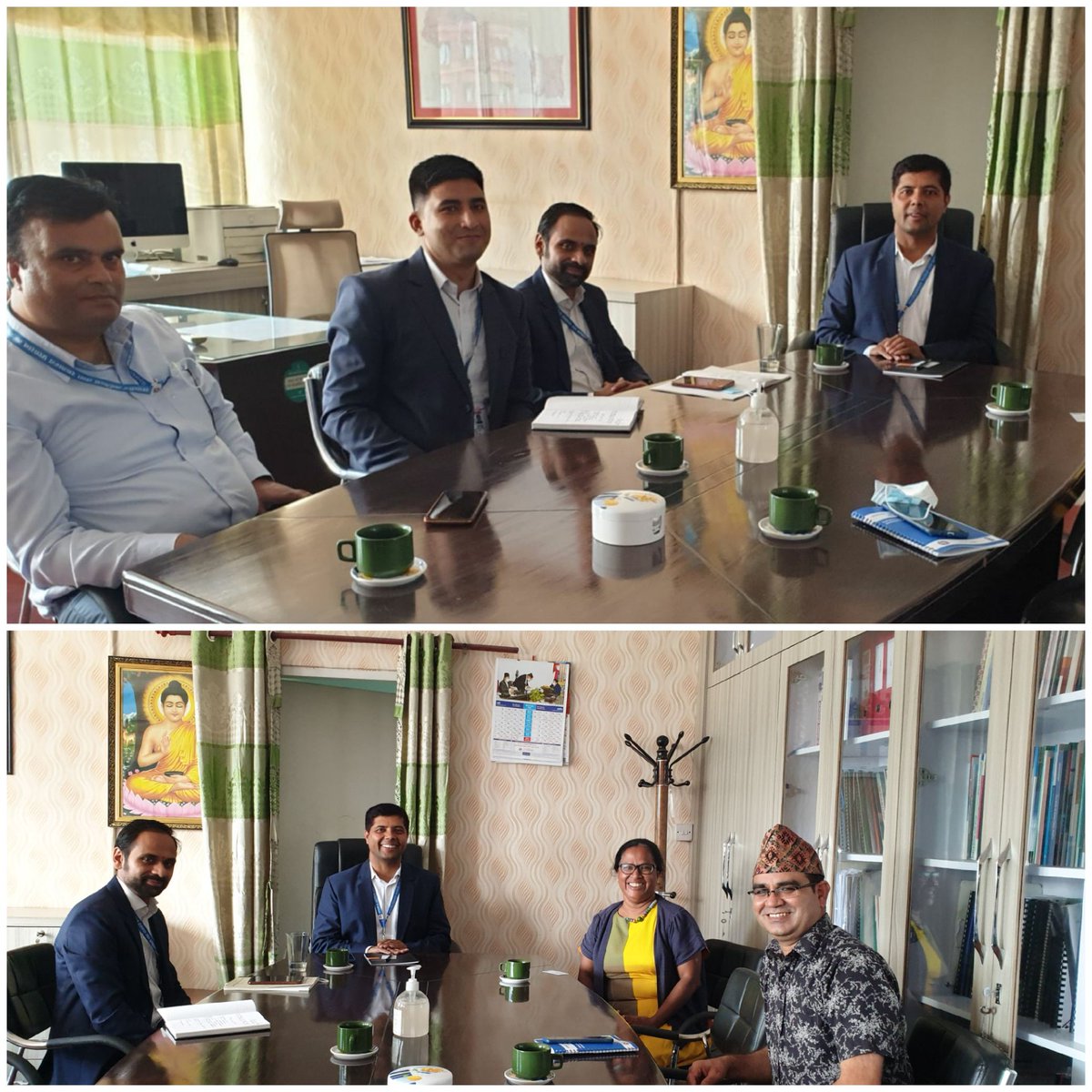 Ayshaniee's tweet photo. Courtesy call &amp; quality exchange w/ incoming  JS #BalramRijyal &amp; his team of @plgspmofaga at @mofaganepal. We discussed about the way forward, prioritisation, coherant collaboration 4 efficient &amp; quality delivery at  #PLGs using #LISP #PLGSP #PSP #EUSIF @JointSDGFund
@UNDPNepal https://t.co/XjKTUw4Dgu