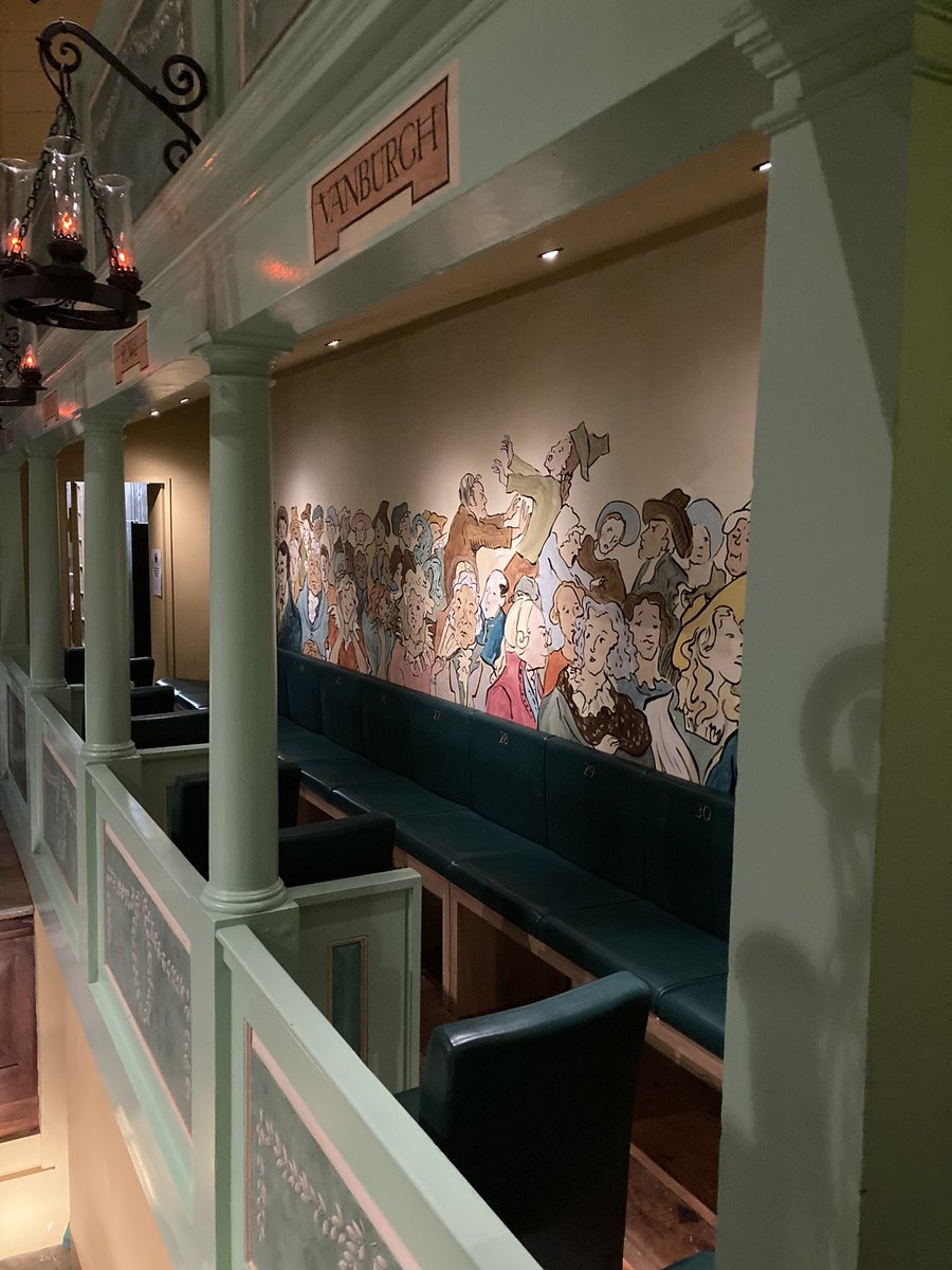 We had a very interesting tour around the Georgian theatre in Richmond. Have a look if you are ever there. Very small, but can imagine it being packed to the rafters in the 18th century! Still open and showing a variety of performances from panto to tribute bands to opera.