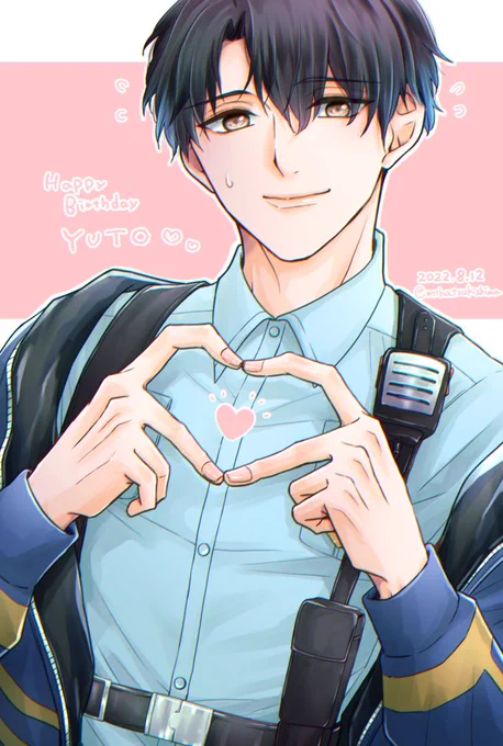 やっと描けたおめでとう犬飼さんすき#犬飼憂人誕生祭2022 #犬飼憂人 #獄Luck #パラライファンアート 
