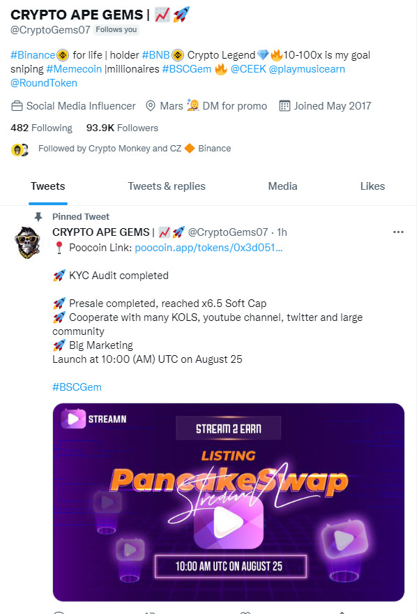 Stream2Earn tweet media