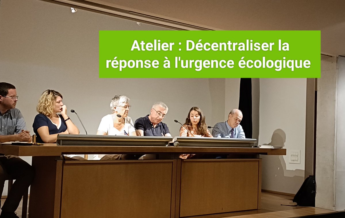 joaquimtimoteo's tweet photo. Atelier "Décentraliser la question de l'urgence écologique?"
Quelle planification ?
Intervention très intéressante de @BernierChri sur la faiblesse de l'accompagnement de l'Etat et nécessité associations des citoyens
#Blois2022 #fnser https://t.co/GLwM6KSnA3
