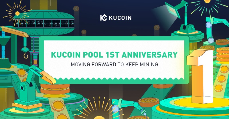 kucoincom's tweet photo. Happy 1st anniversary for #KuCoinPool! 🎂

At the big time of celebration, a thank-you letter with sincere words and a big event is keen to share with you! ❤️