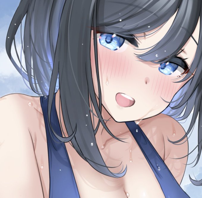 最近流行ってる塗り方なんだけど、この後ろの髪の毛に反射されている謎の光なんかいいよね😌実際はこんな光り方ないと思うけどw 