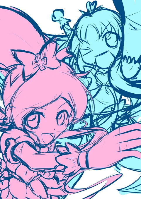 こんな感じでいこうかと思いまっしゅ #プリキュアベストコンビ 