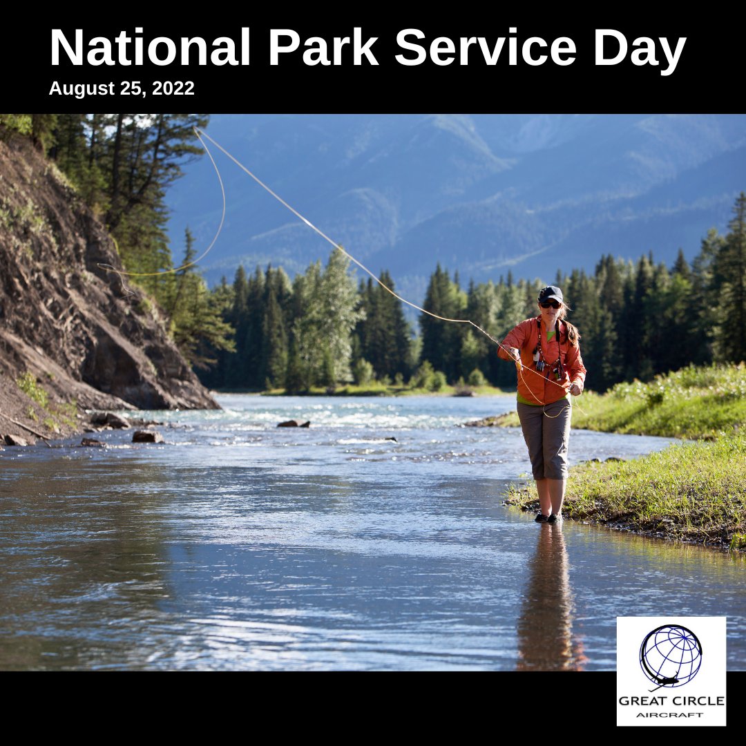 When I’m not buying or selling aircraft, you’ll find me fly fishing. Or thinking about fly fishing . . . What’s your favorite thing to do outside the office?

#NationalParkServiceDay #nationalparks #parks #greenspaces #forests #park #nature