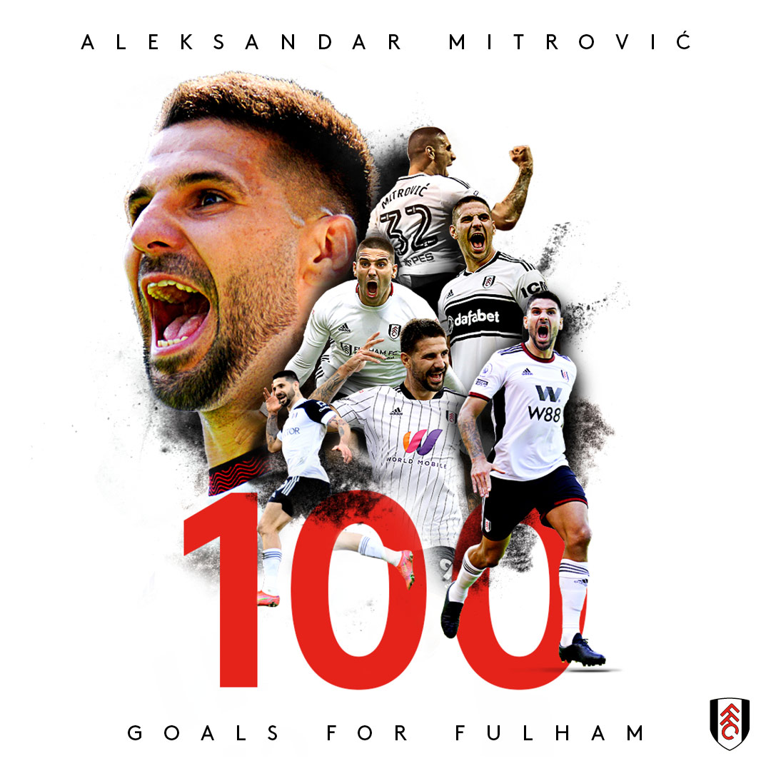 FulhamFC's tweet image. 𝟏𝟎𝟎 𝐆𝐎𝐀𝐋𝐒 𝐅𝐎𝐑 𝐅𝐔𝐋𝐇𝐀𝐌! 🔥

#ARSFUL