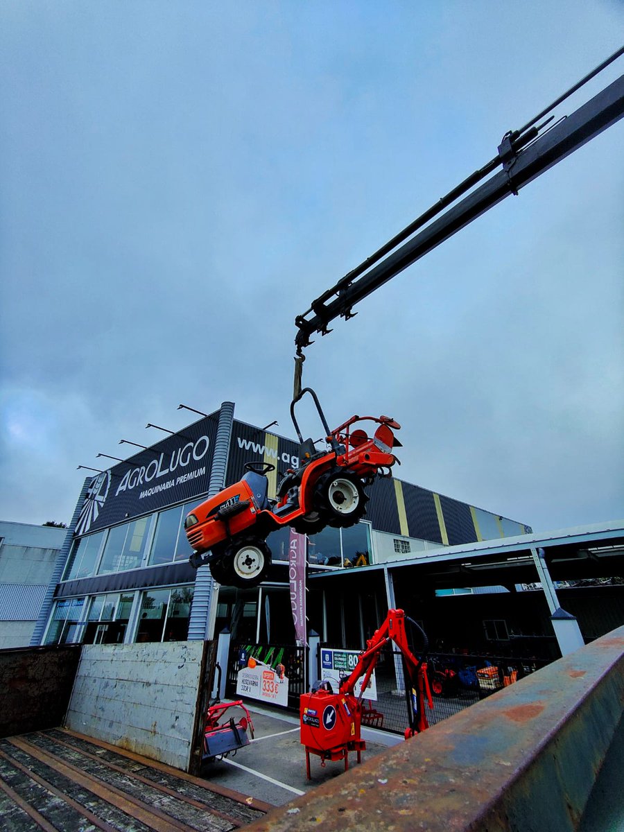 Por tierra, mar y... aire 💪

#agrolugo #maquinariapremium #dimago #minitractor