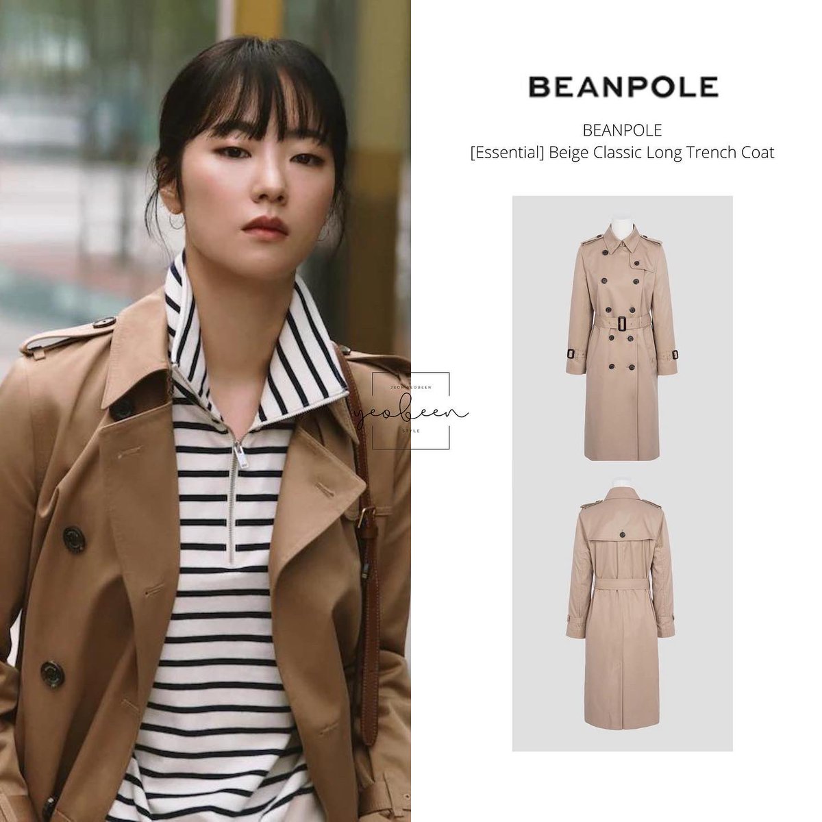 yeobeenstyle's tweet photo. Jeon Yeobeen with Beanpole
💫 BEANPOLE 
🧥 [Essential] Beige Classic Long Trench Coat
🏷 ₩ 485 100
🔗: https://t.co/BK6I8jWZSa
📱: https://t.co/Ybm5XwNbH0

#jeonyeobeen #jeonyeobin #전여빈 #jeonyeobeenstyle #전여빈스타일 https://t.co/PgAZTdkZju