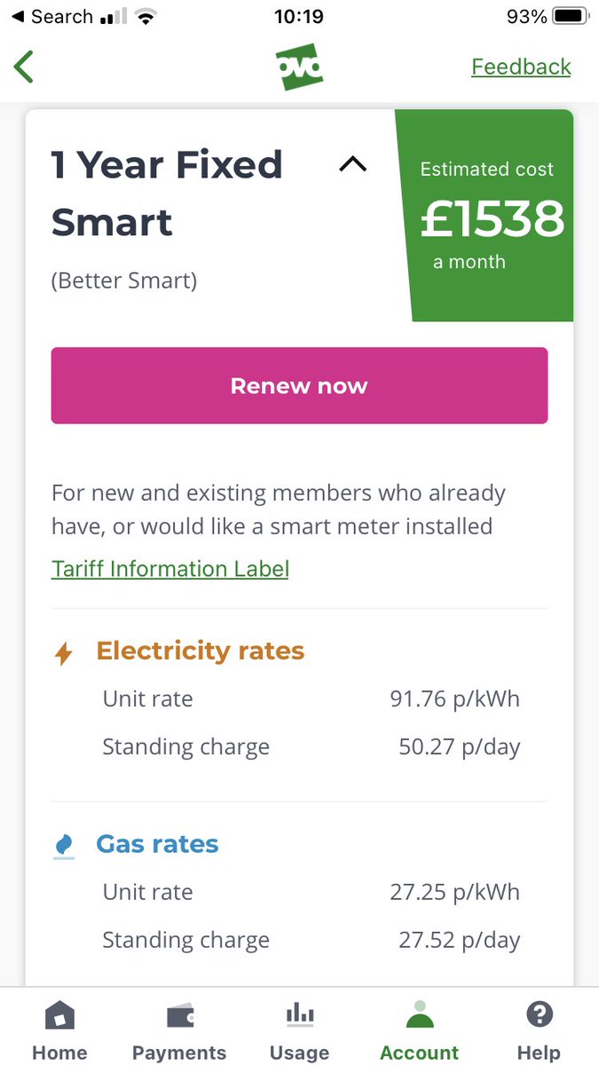 How does <a href="/OVOEnergy/">OVO</a> expect me to pay my energy bill when they’re quoting me an amount which is more than my mortgage or 5 times my current monthly bill 😳