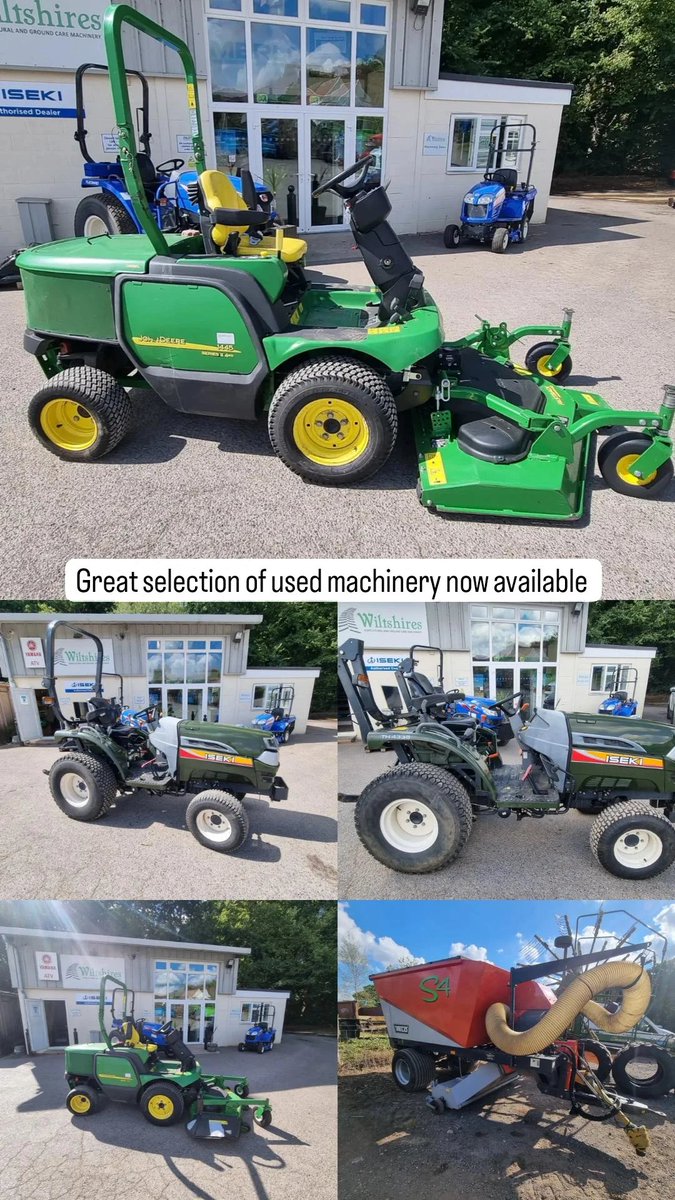 We have a great selection of used machinery available in at the moment. Including a couple of Iseki TH4335 tractors, John Deere 1445 mowers and a Trilo S4 sweeper collector.<a href="/JohnDeere/">John Deere USA</a> <a href="/iseki_uk/">ISEKI UK</a> <a href="/Trilojem/">Jeremy Vincent</a> #johndeere #iseki #trilo