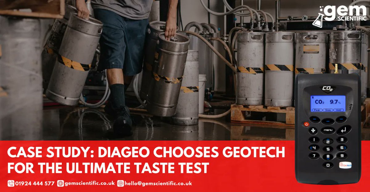 GemScientific's tweet photo. Why Diageo, the world’s largest producer of spirits and beer, chooses to use the Geotech G110 CO2 gas analyser at sites around the UK? Read more about Diageo using the Geotech G110 case study:https://t.co/mVB85XX4ck
#Brewing #GasMonitoring #GasAnalysis #CarbonDioxide #Beer #CO2 https://t.co/QKm6bNmQEp