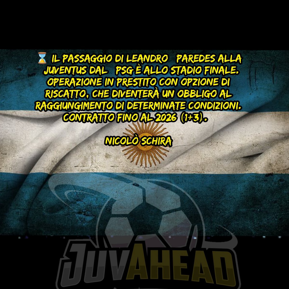 AheadJuv's tweet photo. #mercatojuve #paredes 

#juvahead #juvaheadcom #FinoAllaFine #ForzaJuve #mercato #Calciomercato 

@romeoagresti @NicoSchira https://t.co/JtCE6UikDt