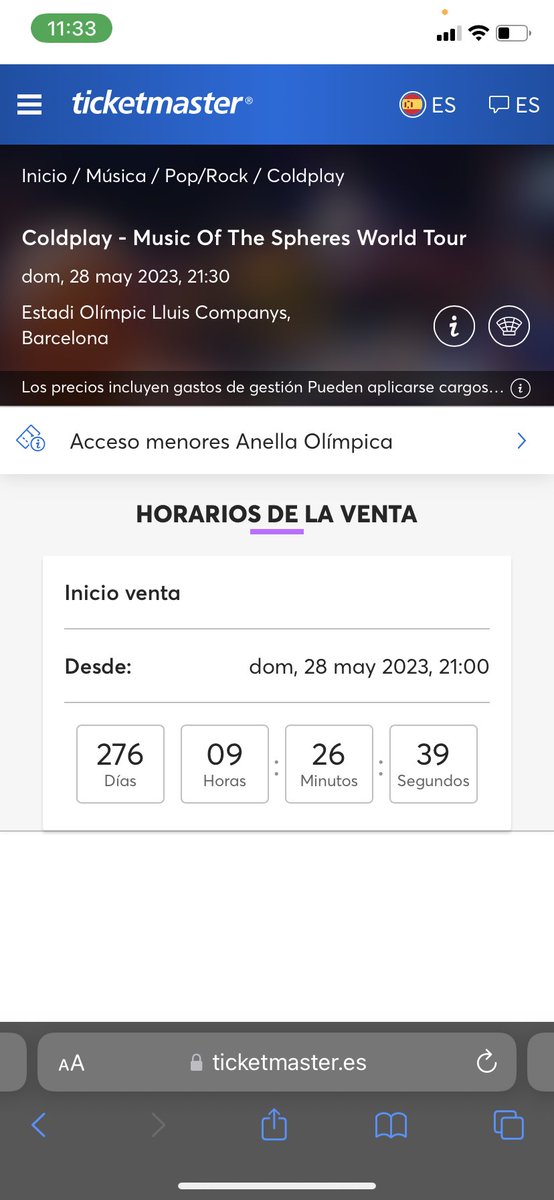 LaaFarii's tweet photo. ¿Soy la única que esta ahora mismo flipando con esto? #Coldplay #Ticketmaster https://t.co/eUE754OJq7