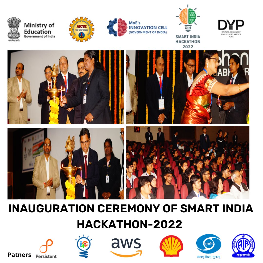 iicdypcoe's tweet photo. Local Inauguration of SIH-22 @dypcoe in presence of Chief Guest Nareshkumar Harale Vice President &amp; Head Cyber security, Guest of Honor Mr. C. Manivannan President at Suma Soft, Nodal Center Head Mrs. Smita Kelkar, 

#PM_ModiAtSIH #SIH2022 #InnovationSeAtmanirbharBharat https://t.co/ox1Ra6pvdn