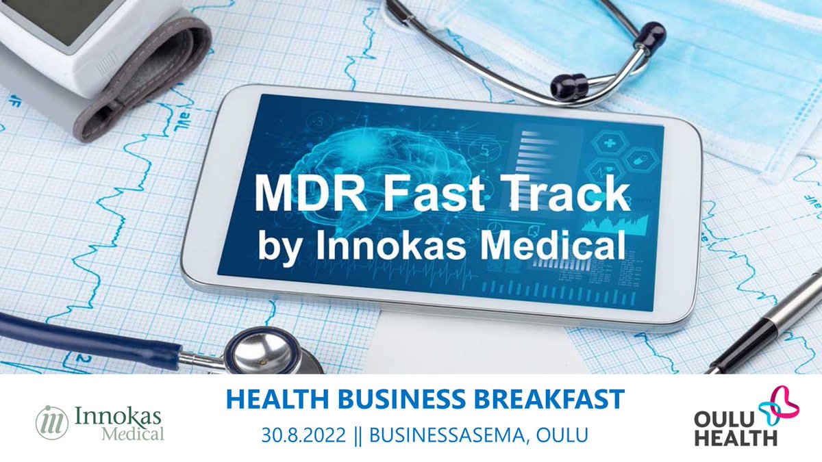 🔥Health Business Breakfast networking event is back🔥 Join us to hear about the new #MDR Fast Track service by @InnokasMedical & meet other innovative health developers from #Oulu. ⏰ 30.8.2022 🏠 Ahjo, BusinessAsema, Oulu ➡️ Free of charge ✍️👇👇👇 ouluhealth.fi/events/health-…