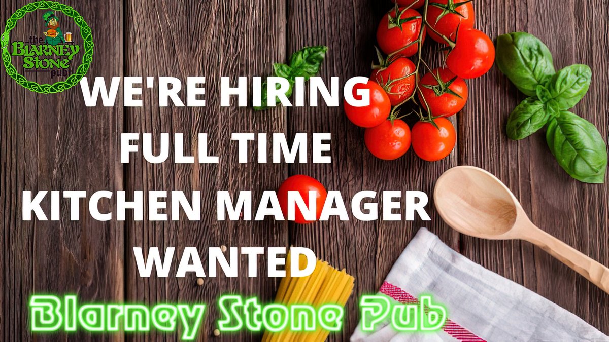 WE'RE HIRING: Kitchen Manager Wanted! 👩‍🍳