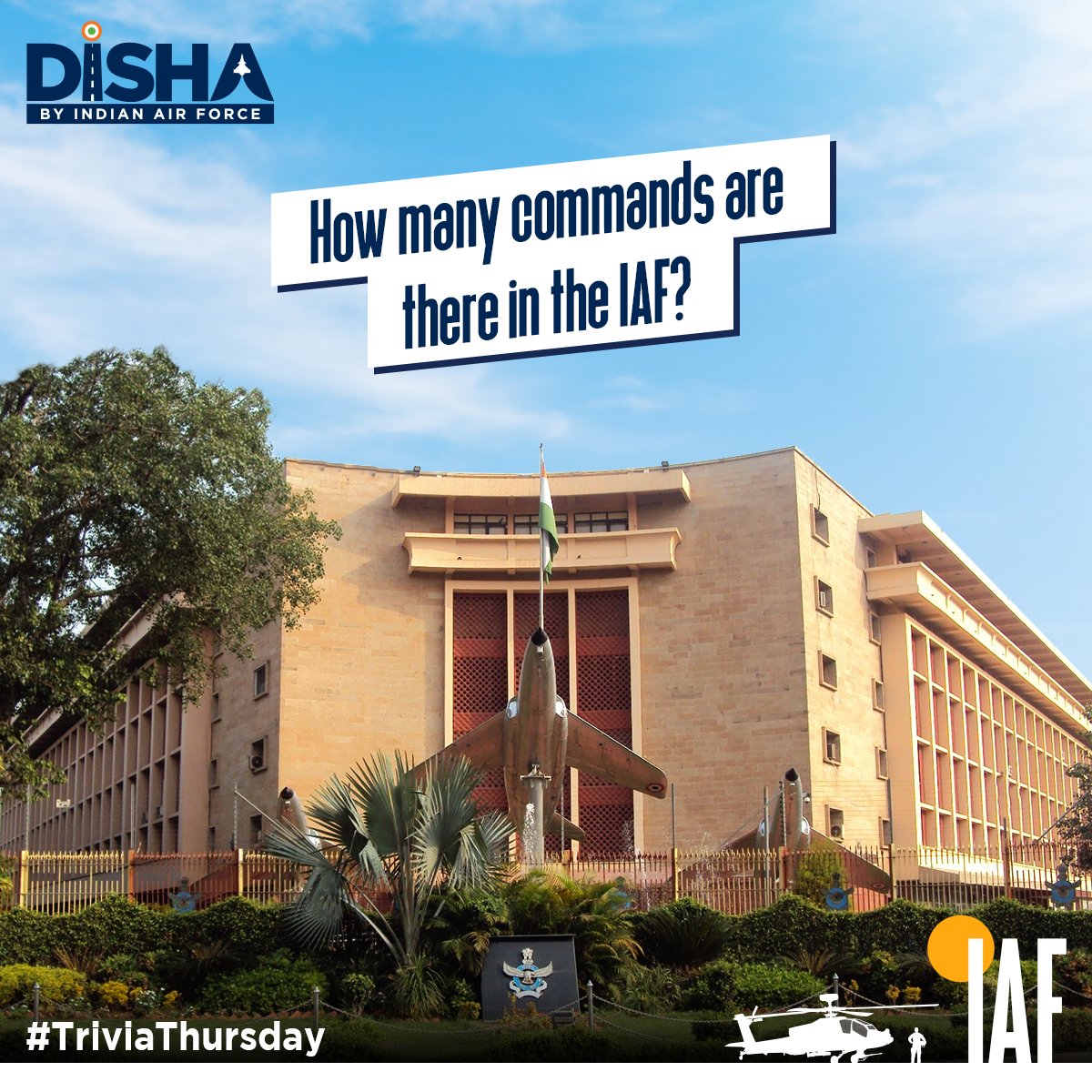 CareerinIAF's tweet photo. It’s time for another #TriviaThursday. Drop your answer in the comments! 

To join the Indian Air Force as an officer, please visit: https://t.co/V7ZGvnG9lu 

#DISHAbyIndianAirForce #IAF #IAFHistory #IAFFacts https://t.co/5WR5IvZYfo