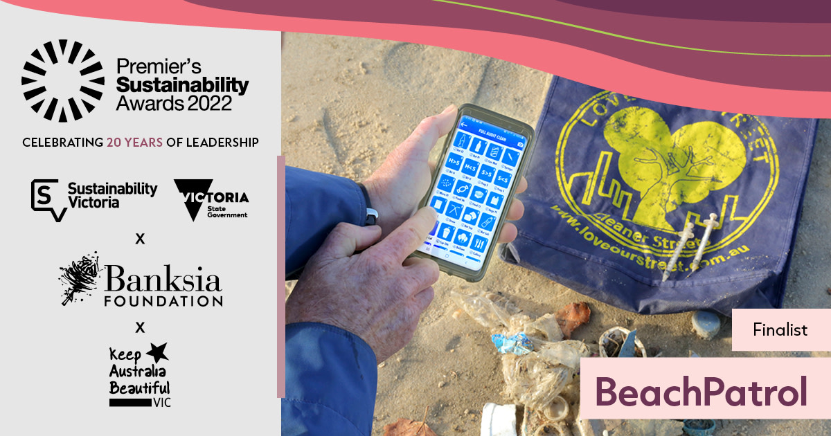 SustainVic's tweet image. Beach Patrol Australia created the LitterStopper app to help identify littering patterns and inform government policy 🚮

To date, nearly 1 million littered items collected at over 4,200 events have been documented 👏🏻

Learn more: sustainability.vic.gov.au/beachpatrol-20…

#KABweek @KeepVicBeaut