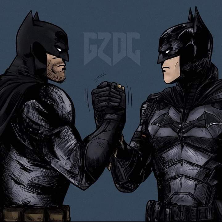 Mike_wayne233's tweet photo. I love both versions of batman. there's no need to fight over who's better. 
#Batfleck 
#Battinson 
#Batman https://t.co/jIE7c34kQM