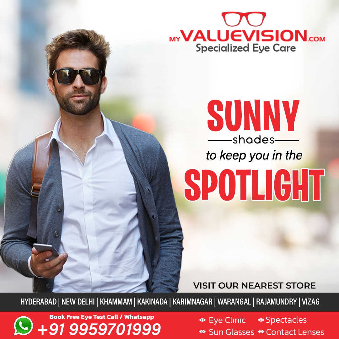valuevisionhyd's tweet photo. SUNNY SHADES TO KEEP YOU IN THE SPOTLIGHT.

VISIT OUR NEAREST STORE
🌐https://t.co/1CkrpUtQ5s
📞Contact: 9959701999

#myvaluevision #onlineopticalstore #opticalstore #eyeglases #sunglassess #eyegalsses #eyewear #sunglasses #contactlenses #spectacles #eyeglasses #spectaclesonline https://t.co/ncp4XVHLPJ